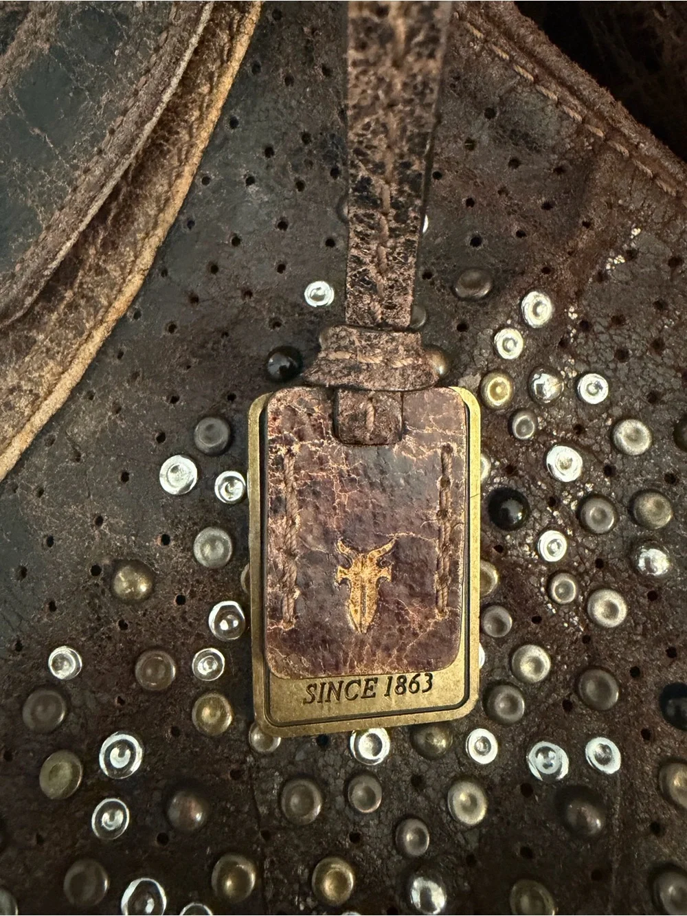 Frye distressed brown
